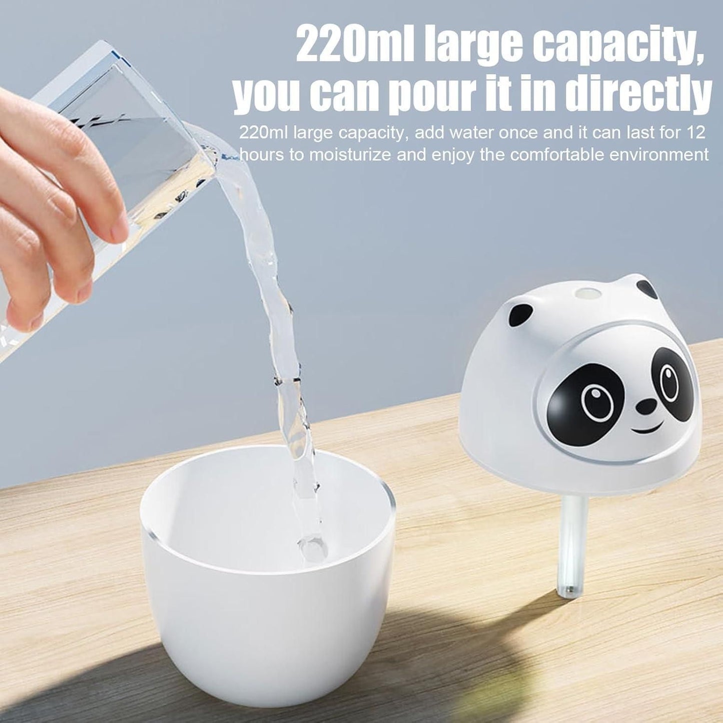Mini Cute Panda Cool Mist Humidifier