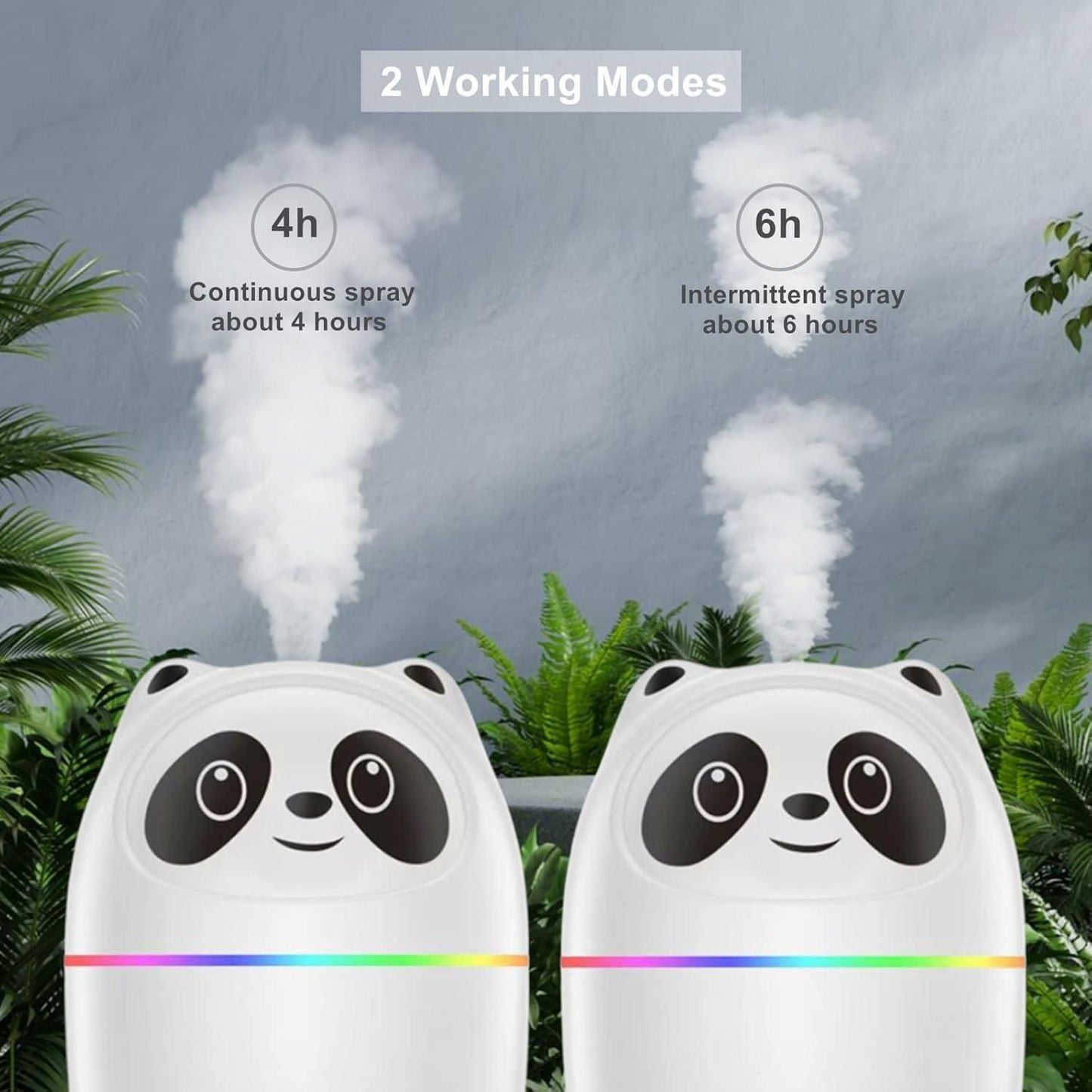 Mini Cute Panda Cool Mist Humidifier